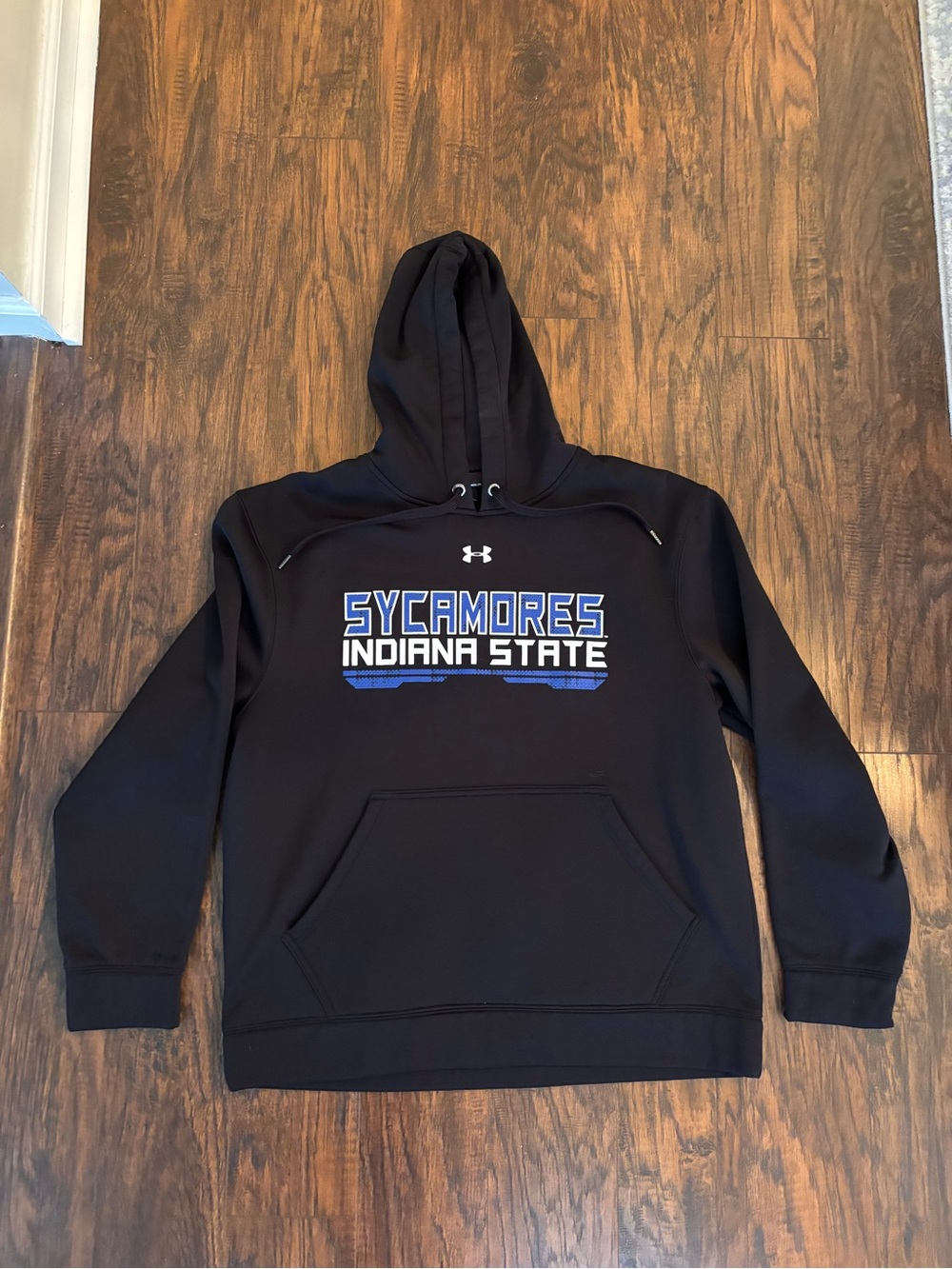 Under Armour Black Sycamores Indiana State Pullover Hoodie